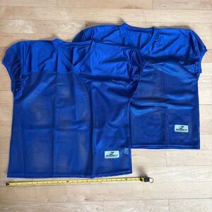 NEW 2 pack men’s XL royal blue mesh short sleeved pinnies